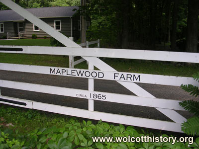 New entrance to Maplewood Farm.