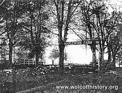 Original entrance to Maplewood Farm.