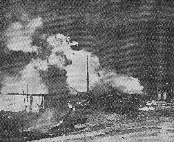 Peterson barn fire 1962