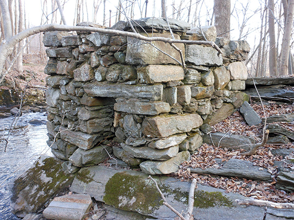 Remains of the mill along the Mad River