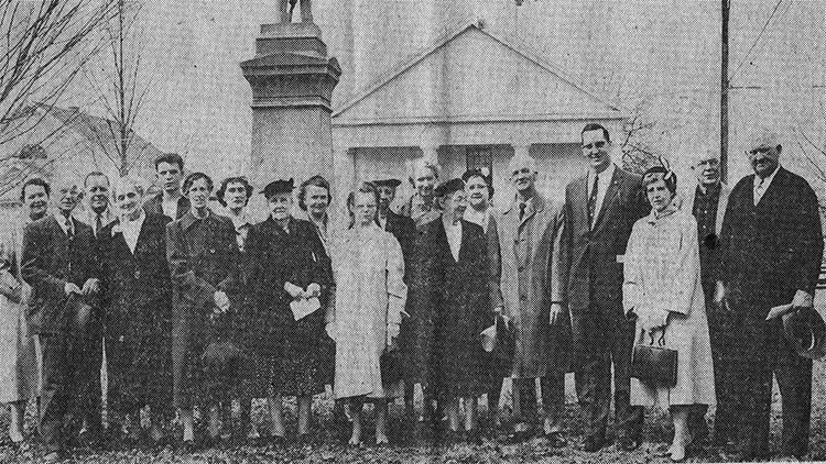 Wolcott Historical Society charter members, 1958