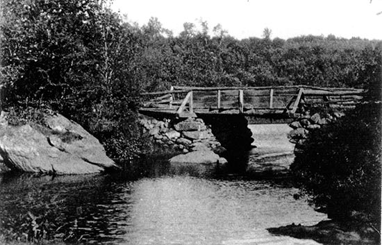 crossing the Mad River on Center St