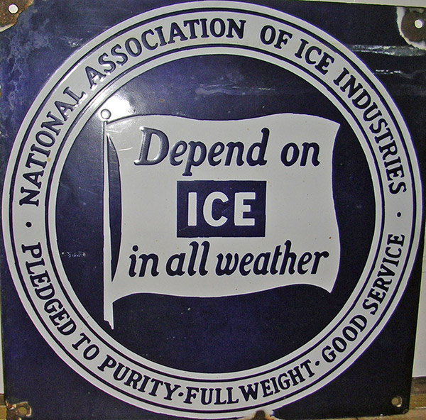Theriault Ice Company sign
