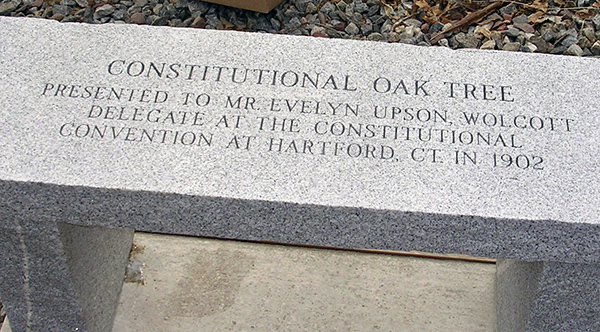 Constitutional Oak Bench