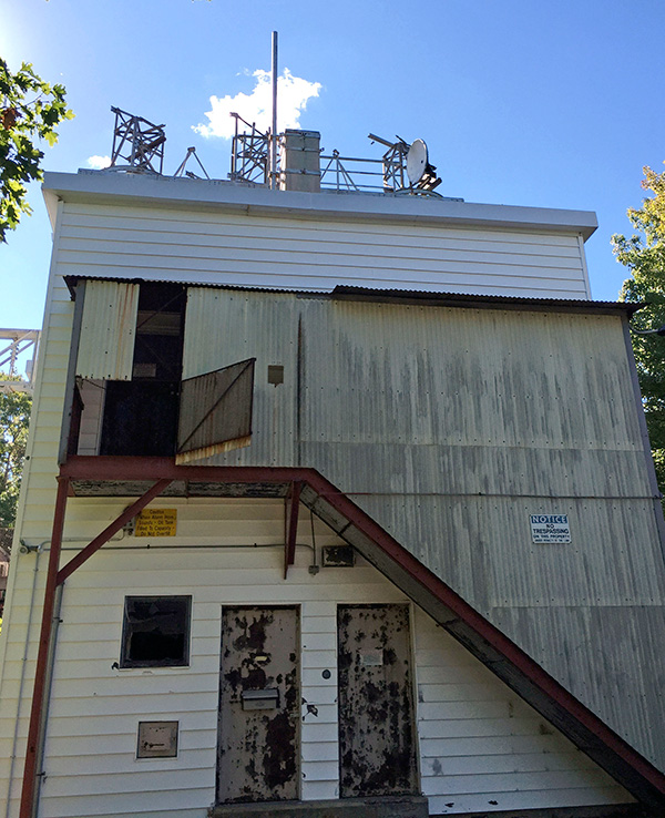 building next to the tower