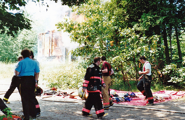 burning of the Hart house