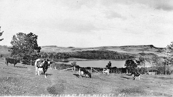 Southington from Wolcott farmland