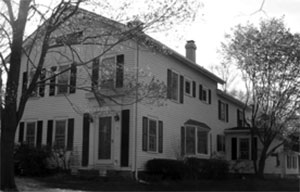 old parsonage on Brooks Hill Road