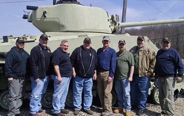 USABOT members who worked on the tank