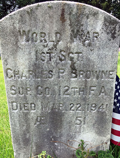 Charles Browne tombstone
