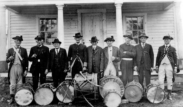 Wolcott Drum Band in 1922
