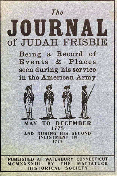 Journal of Judah Frisbie