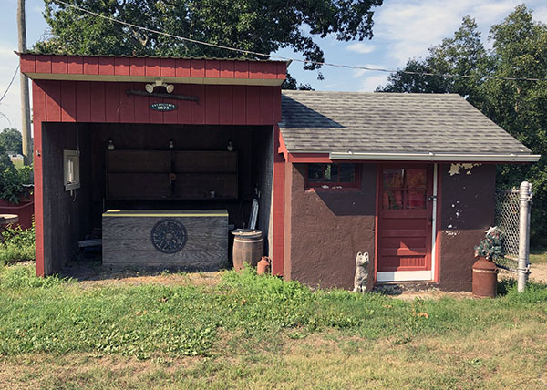 farm stand at Homewood's Happy Hollow Farm