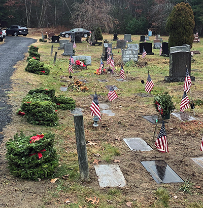 Wreaths ready for distribution