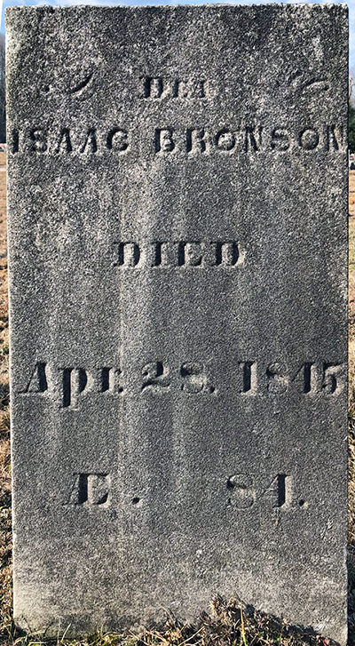 Isaac Bronson tombstone