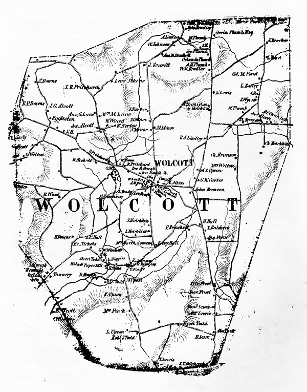 1840 Wolcott map