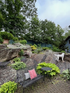 Erin and Mike Stolfi's backyard garden