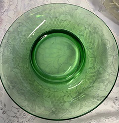 Depression glass bowl