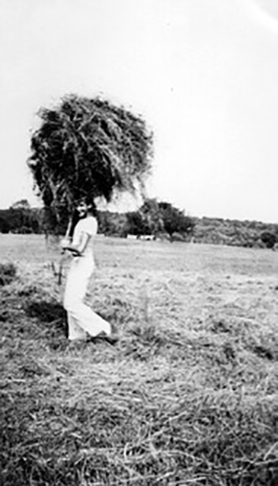 Woman haying