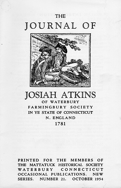 Journal of Josiah Atkins