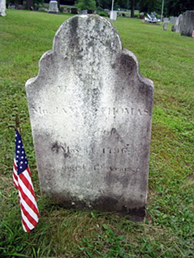 James Thomas tombstone