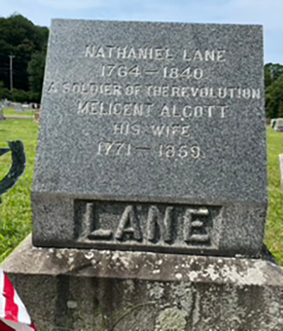 Nathaniel Lane tombstone